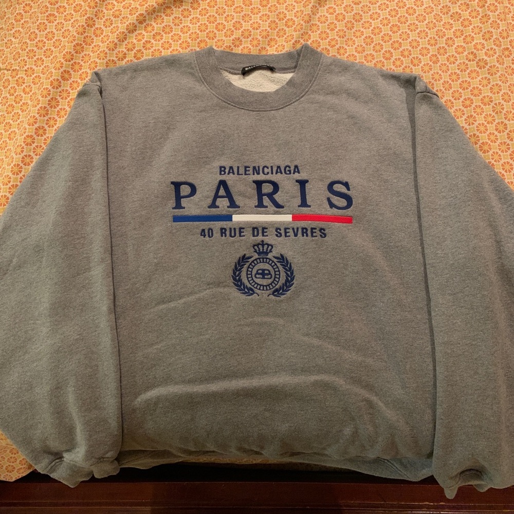 Balenciaga Paris Flag Pullover